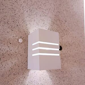 Arandela 3 Frisos e 2 Focos Alumínio Externa G9 - 6204