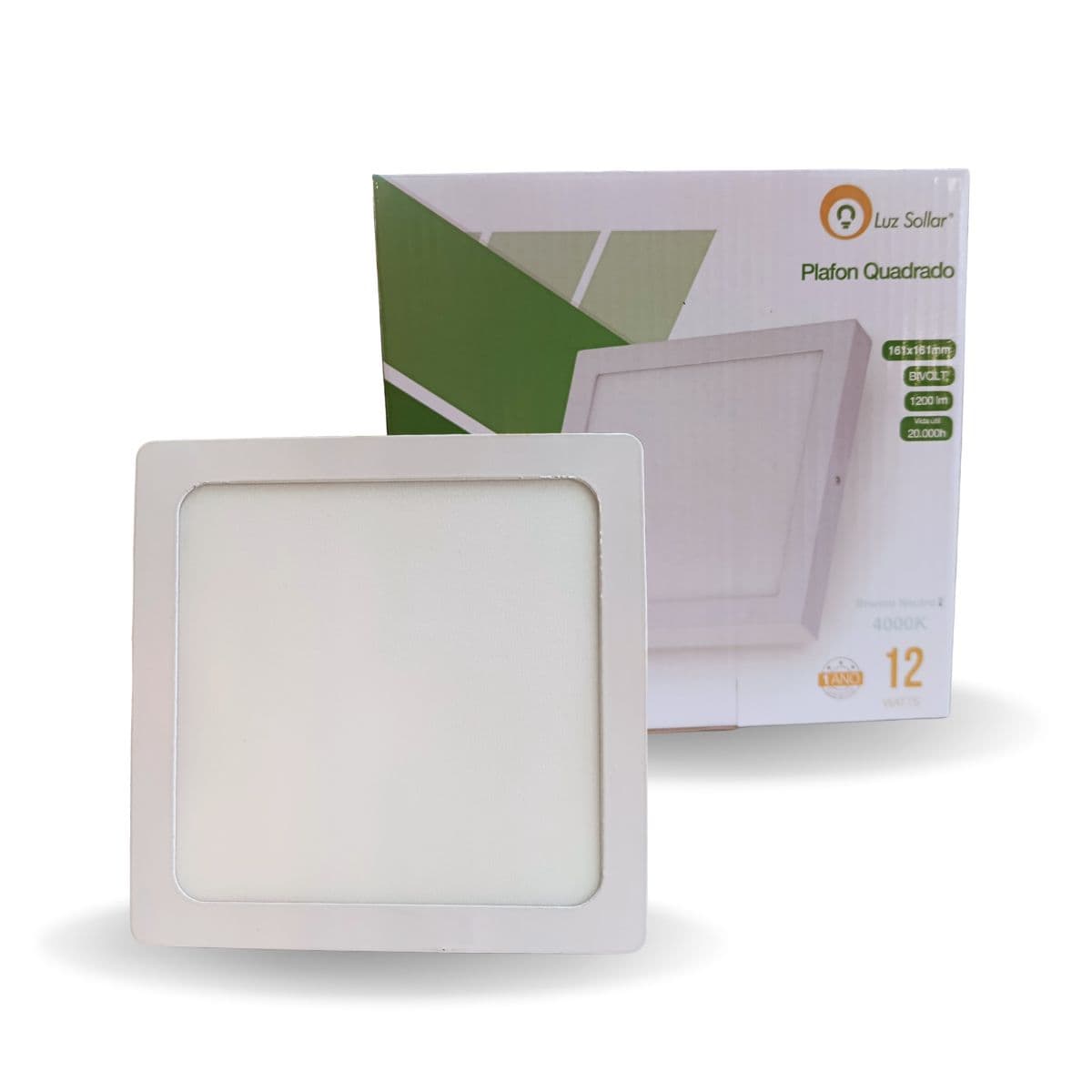 PAINEL 12W SOB QD 4000K - LUZ SOLLAR